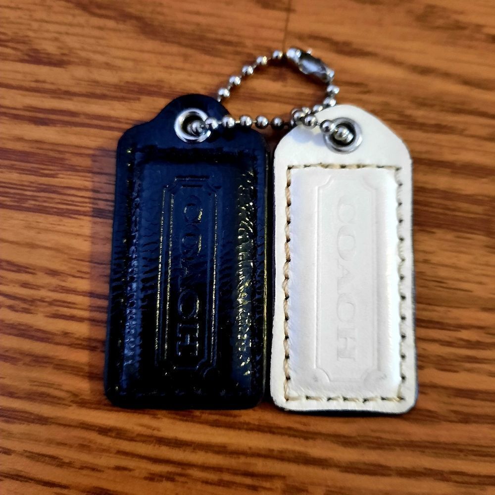 COACH Leather Hang Tags, Set Of 2, Classic! VINTAGE INSPIRED! - Picture 2 of 7